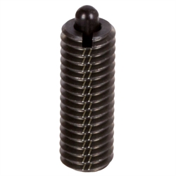 Federnde Druckstücke mit Bolzen und Innensechskant, verstärkte Federkraft, Stahl, Produktphoto
