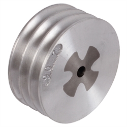 Keilriemenscheibe aus Aluminium Profil XPA, SPA und A (13) 3-rillig Nenndurchmesser 80mm, Produktphoto