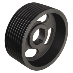 Keilriemenscheiben für Taper-Spannbuchsen, Profil B, SPB und XPB (17), 8-rillig, Produktphoto