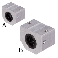 Linearkugellagereinheit KG-1 ISO-Reihe 1 Premium mit Deckscheiben für Wellendurchmesser 16mm rostfrei, Produktphoto