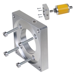 Motor-Adaption MPS Größe 80 Außen 90 x 90 x 23mm Lochkreis-Ø 100mm M6 Zentrier-Ø 80mm, Produktphoto