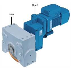 Getriebemotor RBM/I für Radblock RB/I Größe 200 Motortyp 63A8/2 400V 50Hz Wellendurchmesser 35mm Übersetzung 123:1 , Produktphoto